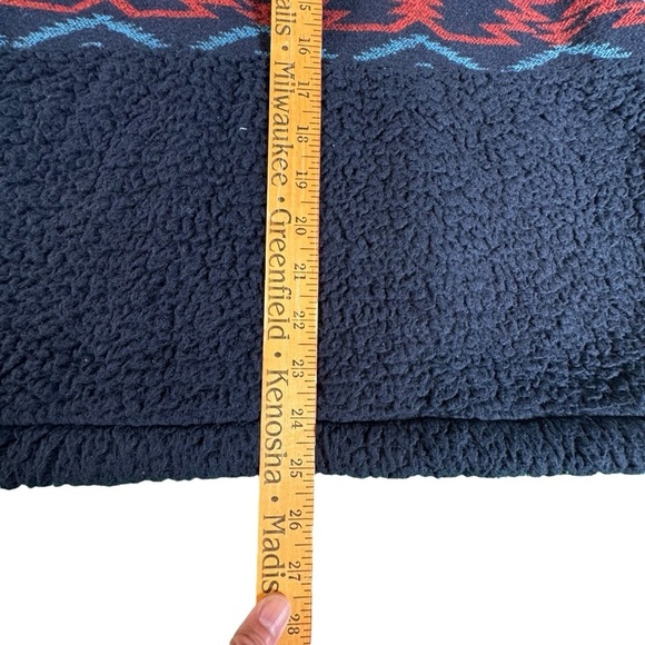 Outback Trading Abigail Henley Fleece Pullover Jacket Small Sherpa Aztec Cozy - Picture 11 of 12